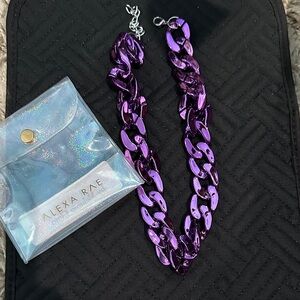 Alexa Rae Purple Rain Acrylic Chain Necklace